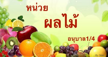 หน่วย ผลไม้ อนุบาล1/4
