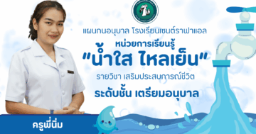 หน่วยการเรียนรู้ น้ำใสไหลเย็น ระดับชั้นเตรียมอนุบาล