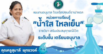 หน่วยการเรียนรู้ น้ำใส ไหลเย็น ระดับชั้นเตรียมอนุบาล